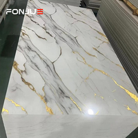 Panel Dinding PVC UV Motif Marmer Dekoratif, Pabrik Pembuat Panel Dinding Dekoratif, Papan Interior Custom, Cetak Custom