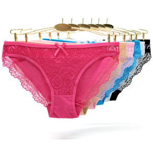 <span class=keywords><strong>Mutandine</strong></span> di biancheria intima da donna Sexy trasparente Sexy visibile in pizzo di cotone - Product Image 3