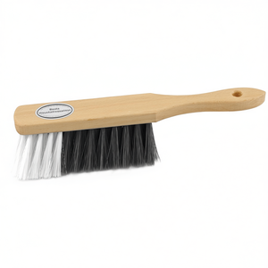 Hand <b>Brush</b> With Black And White Bristles Wooden Handle For Cleaning - Product Image 2