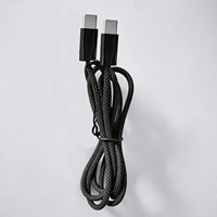 Câble de données de type C USB-C en nylon de 1m en gros avec chargeur rapide pour iPhone 15 tresse en résille