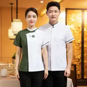 Nieuw Komende Chinese Amerikaanse Stijlen Restaurant Uniform Serveerster Diner Uniform