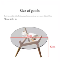 Table basse moderne en bois massif, table centrale pour salon, design minimaliste, durable, montage facile, meubles pour la maison