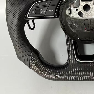 Volante de coche de fibra de carbono al por mayor accesorios de coche para Audi A3 A4 A5 A7 S7 RS7 <span class=keywords><strong>A6</strong></span> S6 RS6 C8 A8 A6L S8 Q6 C8 modelos - Product Image 5