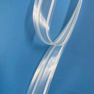 Chất Lượng Cao Pe Trong Suốt Không Thấm Nước Đôi Dòng Dây Kéo Nắp Kéo Báo Chí Khóa Pouch Dây Kéo Nhựa Cho Thông Tin Túi - Product Image 5