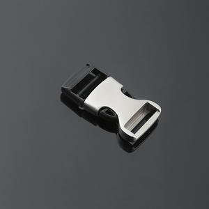 Hebilla de cierre automático de aleación de zinc de 20 mm de diámetro interior, plateada, ajustable, para correas de mochilas, cinturones, bolsos y cierres. - Product Image 1