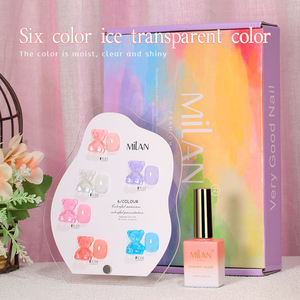 Suministros para <span class=keywords><strong>uñas</strong></span> MILAN, caja de <span class=keywords><strong>uñas</strong></span> gratis para salón, diseño de libro, colección de pastel de verano <span class=keywords><strong>2023</strong></span>, nuevo juego de esmalte de gel para <span class=keywords><strong>uñas</strong></span>, 6 colores - Product Image 2