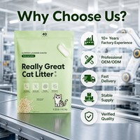Fabricant OEM, vente en gros de litière pour chat en tofu de fibres de soja naturelles, 1,5 mm, jetable aux toilettes, à agglomération rapide, sable de tofu