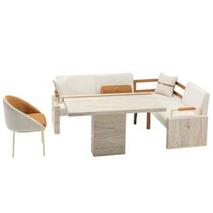 Juego de Comedor Moderno Laris de 6 Piezas, Madera Maciza, Fácil Instalación, Muebles para el Hogar, Origen Turquía, Marca Rosse - Product Image 4