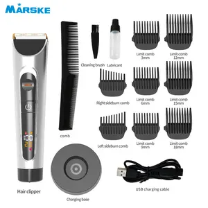 Marske Opladen Base Keramische Blade Professionele Oplaadbare Trimmer Kapper Elektrische Tondeuse