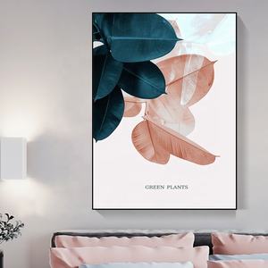 โรงงานขายส่งราคาชีวิตที่เรียบง่ายภาพวาดนามธรรมพฤกษศาสตร์ใบศิลปะพิมพ์ชุดของ3กันน้ำผ้าใบโปสเตอร์พิมพ์ไม่มีกรอบ - Product Image 6