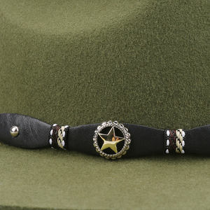 Bandas de sombrero de vaquero de diseño personalizado Cinturones de sombrero occidental étnico Bandas de sombrero turquesa de vaquera rural - Product Image 5