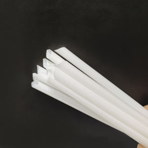 Pailles à boba épaisses en PLA biodégradable et écologiques, blanches, emballées individuellement - Product Image 4