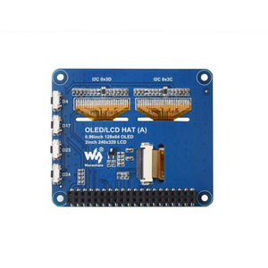 Raspberry Pi OLED/LCD HAT con Pantalla Principal LCD IPS de 2 Pulgadas y Dos Pantallas Secundarias OLED Azules de 0.96 Pulgadas - Product Image 3