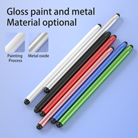 Pena Stylus aktif pena pintar harga pabrik grosir untuk ponsel pintar Android Apple Tablet Aloi aluminium dengan bahan plastik