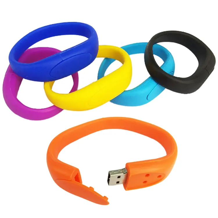 Cheap Silicone Bracelet Usb Flash Drive Custom Logo Usb Stick Pen Drive 1GB 2GB 4GB 8GB 16GB 32GB 64GB Pendrive