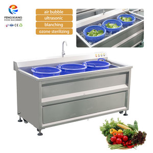 Commercial Ultrasonic Ozone Vegetable and Fruit Bubble Washing Machine Factory Direct Sales - Product Image 1