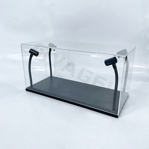 Vitrine d'exposition en acrylique transparente personnalisée à succès avec éclairage LED, présentoir pour modèle de voiture miniature - Product Image 3