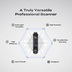Dispositif de numérisation binoculaire 3D sans fil portable de qualité industrielle CMOS bleu pour la rétro-ingénierie Creality Sermoon S1 - Product Image 2