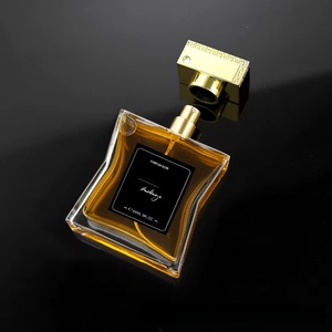 Bán buôn chai nước hoa thủy tinh cao cấp 100ml vuông với bình xịt bơm phun màu tùy chỉnh trong kho để giao hàng ngay - Product Image 1