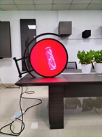 Affichage LED circulaire double face P2.5 pour extérieur, étanche IP65, 3840Hz, programmable, écran rond pour publicité de logo d'ascenseur