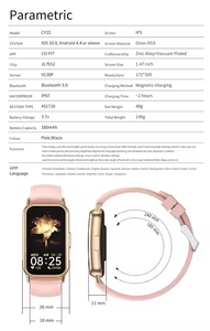 Montre connectée CY22 à bas prix, sport, Chine, pas cher, pour femmes, étanche, mode, montre connectée Android 2025 - Product Image 5