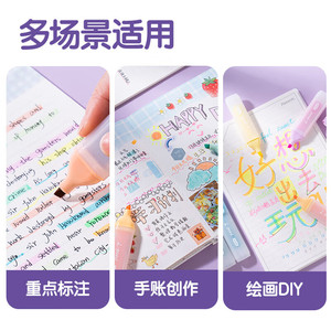 Deli Highlighter SK628 6 Colors Normal Size For School Office Use - Product Image 4