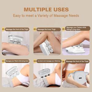 Masajeador de espalda superventas 2024, pistola de masaje de 6 cabezales para el alivio del dolor muscular corporal, Estimula la relajación de la presión corporal - Product Image 3