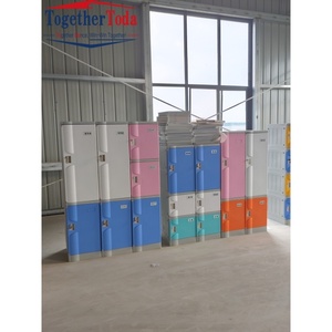 Armoire de rangement en plastique moderne de différentes couleurs, en ABS, imperméable, durable, écologique, assemblée, garantie 3-5 ans, mobilier scolaire - Product Image 5