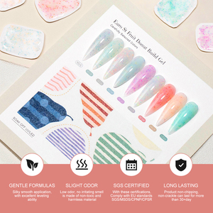 Caixuan Nails Supplies Euro St Fruit Donut Build Gel Polish <span class=keywords><strong>Flora</strong></span> Series Gel d'extension d'ongles professionnel - Product Image 3