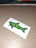 2026 BARU Pengiriman Cepat Stiker Hiu Bergaya untuk Ponsel Dekorasi DIY Tahan Air 3D Paul Autocollant Et Stiker Hiu