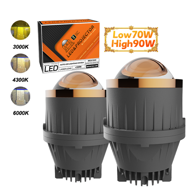 Factory Price Universal 3.0 Inch 12V Car Led Fog Lamp Lens H11 H3 Led Fog Light Bulb 3000K 4300K 6000K Projector Fog Lights