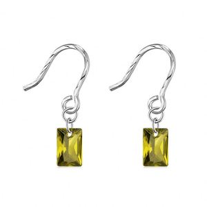 Dylam Wholesale 18K Gold Plated 925 Sterling <b>Silver</b> <b>Earrings</b> for Women Rectangle <b>Dangle</b> Hook <b>Earrings</b> - Product Image 1