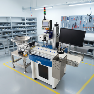 Máquina Automática de Marcado UV de 10W para Tapas de Botellas, Alta Precisión, Autoenfoque, Sistema Integrado de Inspección Visual y Rechazo para 100% de las Piezas - Product Image 3