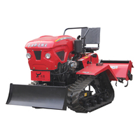 Tracteur à chenilles en caoutchouc diesel 35 HP certifié CE, pour terrain humide et sec, prix avantageux.