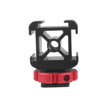 Caméra lumière LED moniteur Microphones Photo accessoire nouvel alliage d'aluminium adaptateur de montage de chaussure chaude Triple support de chaussure froide
