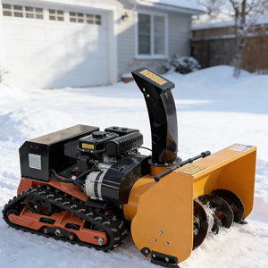 Hot Sale Garden Automatic Cordless New Mini Snow Blower Machine Gasoline Gas Powered Simple Flat Blade Structure One Piece Blade - Product Image 1