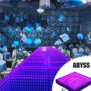 X21 Floor Night Water Round Interlock Plexiglass Slip Series 7Cm Led Dance Floor - Product Image 2