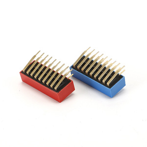 Chave DIP DA-09B Azul com Contatos de Liga de Ouro, Ângulo Reto, 9 Posições, SPST, 100mA, 50VDC, 500V AC, Tensão Dielétrica -40°C - Product Image 3