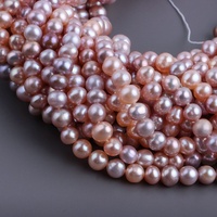 Perles d'eau douce naturelles de qualité AA, forme de pomme de terre, 4-5 mm, haute brillance, couleurs mélangées, pour la fabrication de bijoux