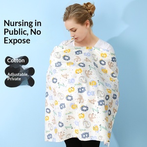 <strong>Breastfeeding</strong> Towel Cotton &amp; Polyester Floral Multifunctional Privacy Anti-Shameless Shawl <strong>Sling</strong> Covering Clothes - Product Image 5