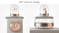 Solution clé en main pour vitrine d'exposition de parfums haut de gamme, moderne et artistique, avec tuyaux en verre, usine source 20 ans, CE UL