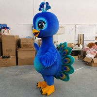 Costume de mascotte paon réaliste sur mesure à bas prix de Shengye, idéal pour les fêtes et le cosplay, costume géant portable