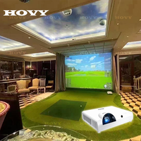 Simulateur de golf à domicile HOVY, écran 3D, analyseur de swing, moniteur de lancement, intérieur, hiver