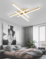 Lignes simples nordiques Led plafonnier lumières luminaires modernes pour chambre salon