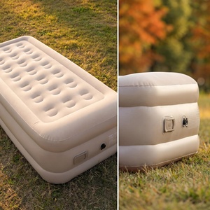 Lit d'air gonflable portable et pliable de 40 cm de hauteur avec pompe intégrée pour intérieur et extérieur, idéal pour le camping - Product Image 6