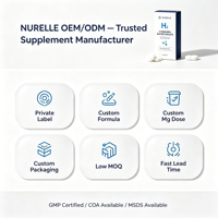 Comprimés d'eau hydrogénée 120 mg de magnésium H2 moléculaire à dissolution rapide, antioxydant, supplément d'hydratation pour l'endurance, 60 unités, sans OGM