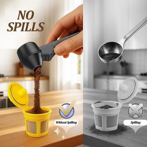 Reusable Leakproof <b>Coffee</b> Gram Scoop Kitchen Protein Powder Measuring Spoon Milk&Supplements Sliding Spoon for Bar Gym Travel - Product Image 4