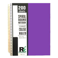 Carnet scolaire personnalisé de haute qualité A5 avec reliure spirale, respectueux de l'environnement, fournitures scolaires