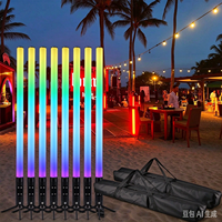 Éclairage de scène DJ extérieur, tubes RGB 3D pour fêtes, contrôle DMX Artnet Madrixs, décoration pour motifs lumineux et aménagement paysager