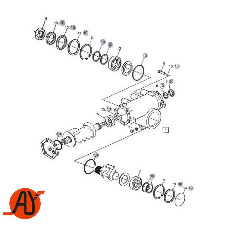 Steering Gear Repair Kit - ZF8098 for Bosch Power Steering